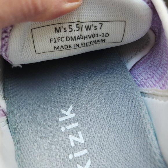 Kizik Madrid Eco Stretch-Knit Hands Free Sneaker Lace-Up Purple - Picture 9 of 11